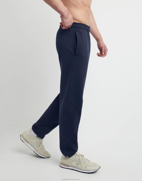 Champion moški powerblend trenirke sproščen spodnji del 32\" 2B84275 mornarica