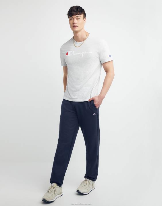 Champion moški powerblend trenirke sproščen spodnji del 32\" 2B84275 mornarica