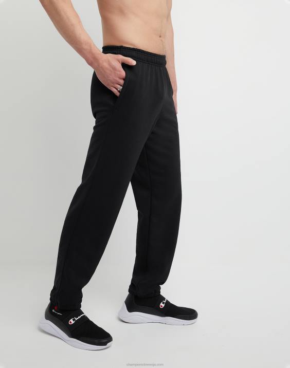 Champion moški powerblend trenirke sproščen spodnji del 32\" 2B84276 Črna
