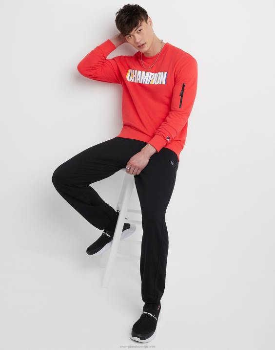 Champion moški powerblend trenirke sproščen spodnji del 32\" 2B84276 Črna