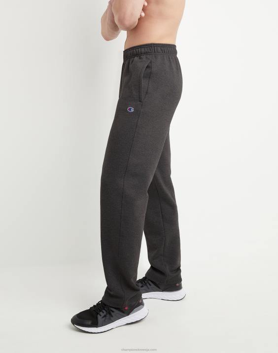 Champion moški powerblend trenirke sproščen spodnji del 32\" 2B84277 granitno resje