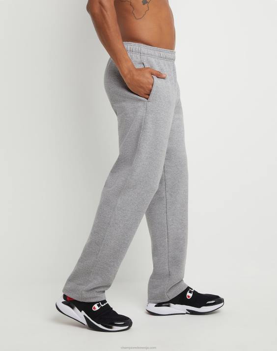 Champion moški powerblend trenirke z odprtim spodnjim delom 32\" 2B84270 oksford siva