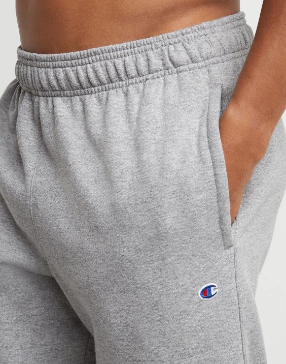 Champion moški powerblend trenirke z odprtim spodnjim delom 32\" 2B84270 oksford siva