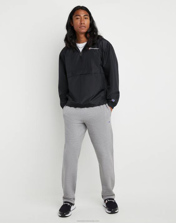 Champion moški powerblend trenirke z odprtim spodnjim delom 32\" 2B84270 oksford siva