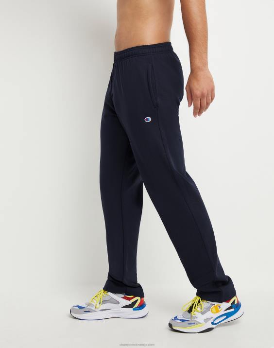 Champion moški powerblend trenirke z odprtim spodnjim delom 32\" 2B84271 mornarica