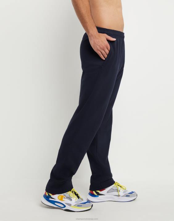 Champion moški powerblend trenirke z odprtim spodnjim delom 32\" 2B84271 mornarica