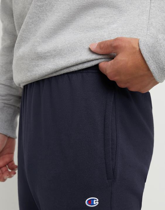 Champion moški powerblend trenirke z odprtim spodnjim delom 32\" 2B84271 mornarica