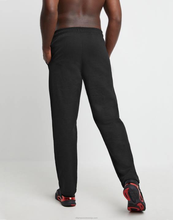 Champion moški powerblend trenirke z odprtim spodnjim delom 32\" 2B84272 Črna