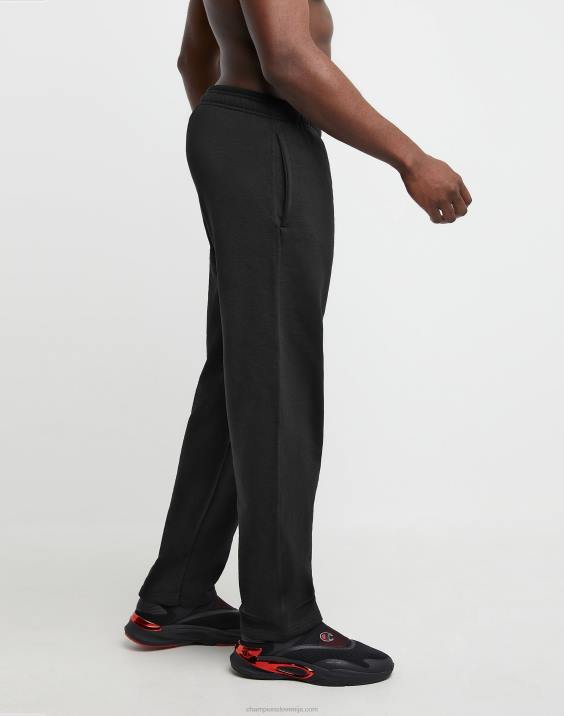 Champion moški powerblend trenirke z odprtim spodnjim delom 32\" 2B84272 Črna