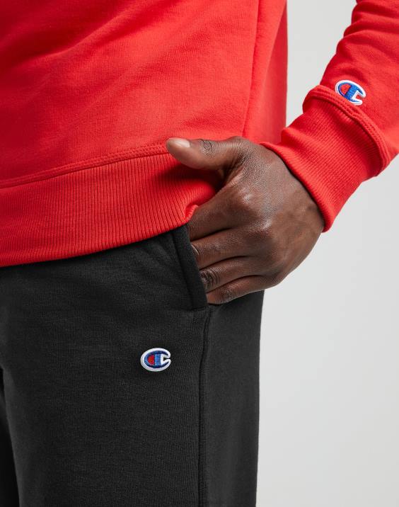 Champion moški powerblend trenirke z odprtim spodnjim delom 32\" 2B84272 Črna