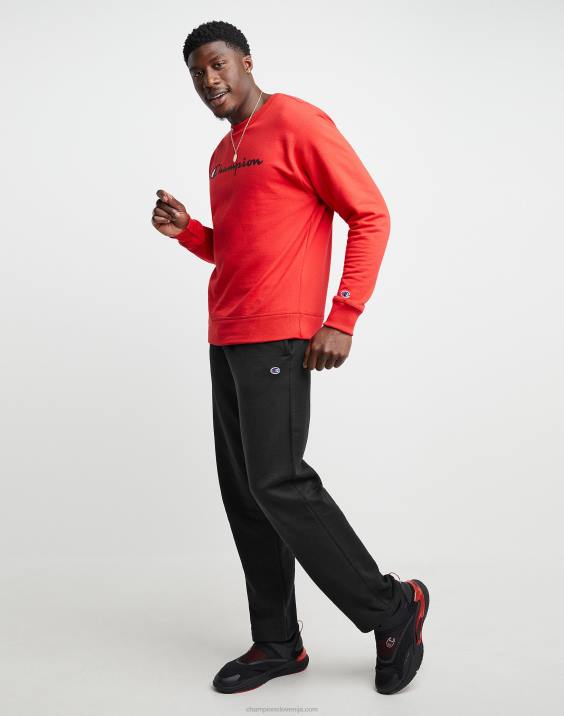 Champion moški powerblend trenirke z odprtim spodnjim delom 32\" 2B84272 Črna