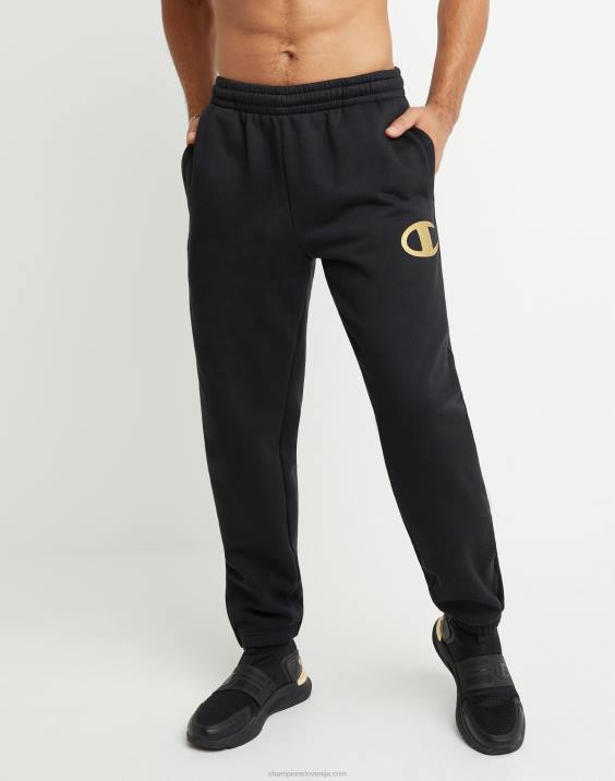 Champion moški super flis 2.0 hlače visoke gostote c 30,75" 2B84296 Črna