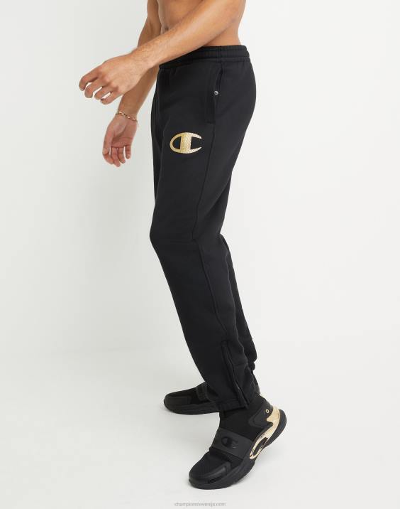 Champion moški super flis 2.0 hlače visoke gostote c 30,75\" 2B84296 Črna