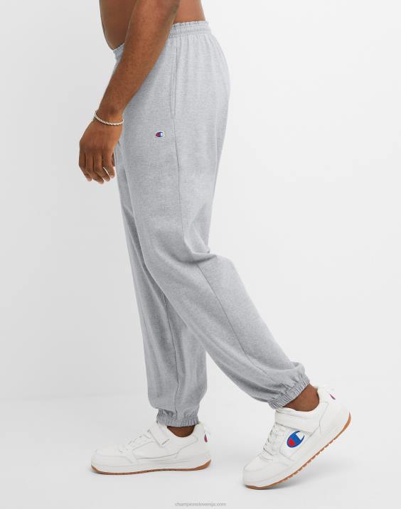 Champion moški velike in visoke zaprte hlače za vsak dan 31\"-36\" 2B84218 oksford siva