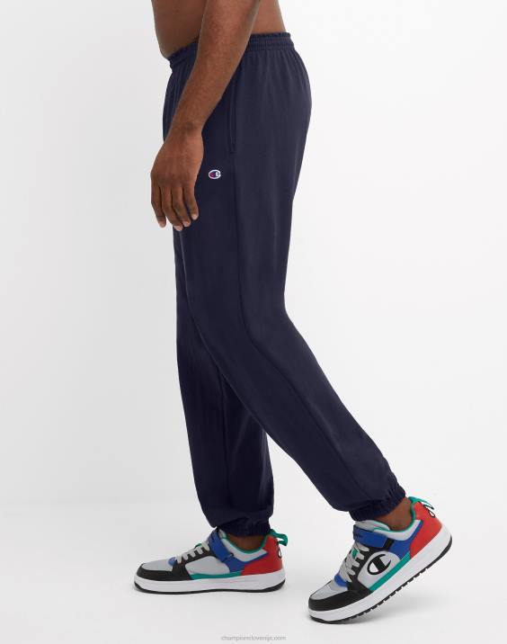 Champion moški velike in visoke zaprte hlače za vsak dan 31\"-36\" 2B84219 mornarica