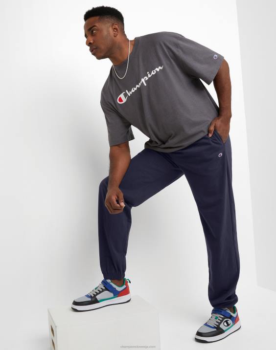 Champion moški velike in visoke zaprte hlače za vsak dan 31\"-36\" 2B84219 mornarica