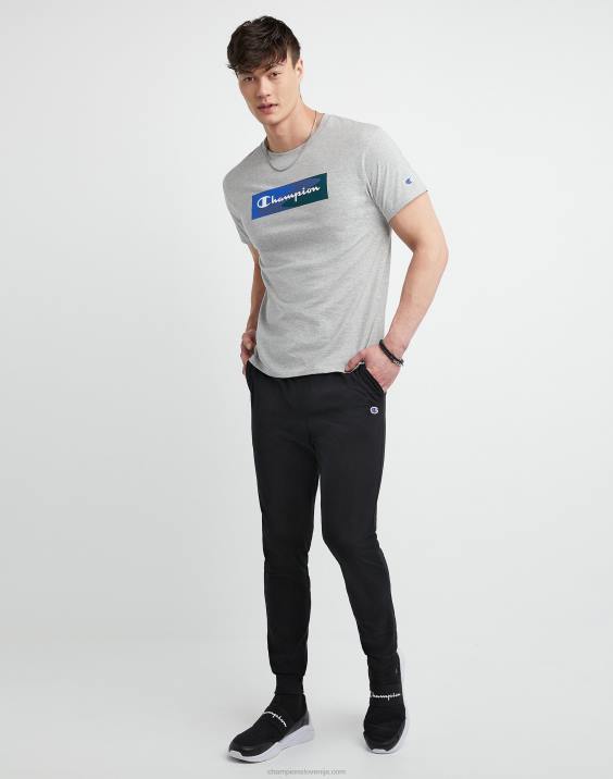 Champion moški vsakodnevne bombažne joggerje 31\" 2B84293 Črna