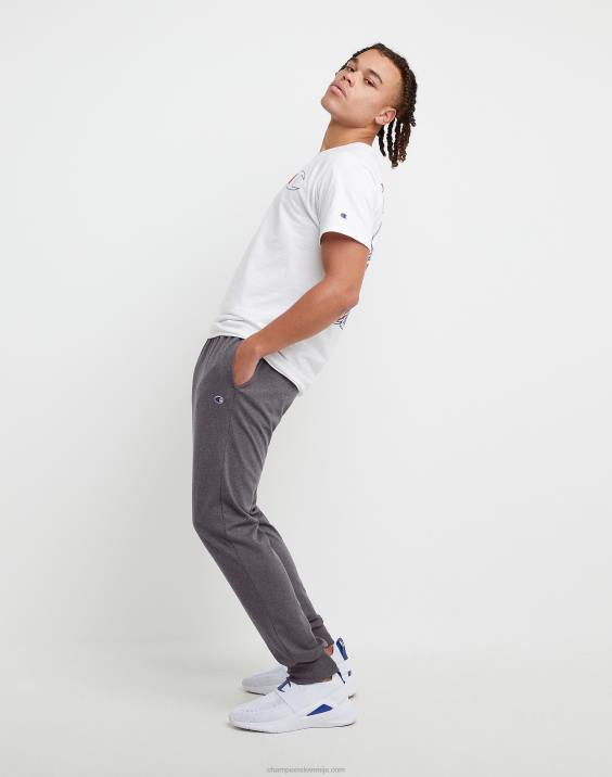Champion moški vsakodnevne bombažne joggerje 31\" 2B84294 granitno resje