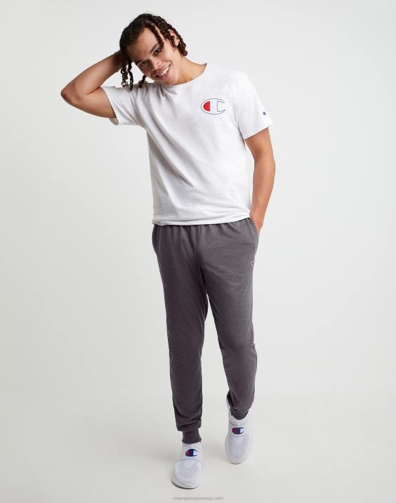 Champion moški vsakodnevne bombažne joggerje 31\" 2B84294 granitno resje