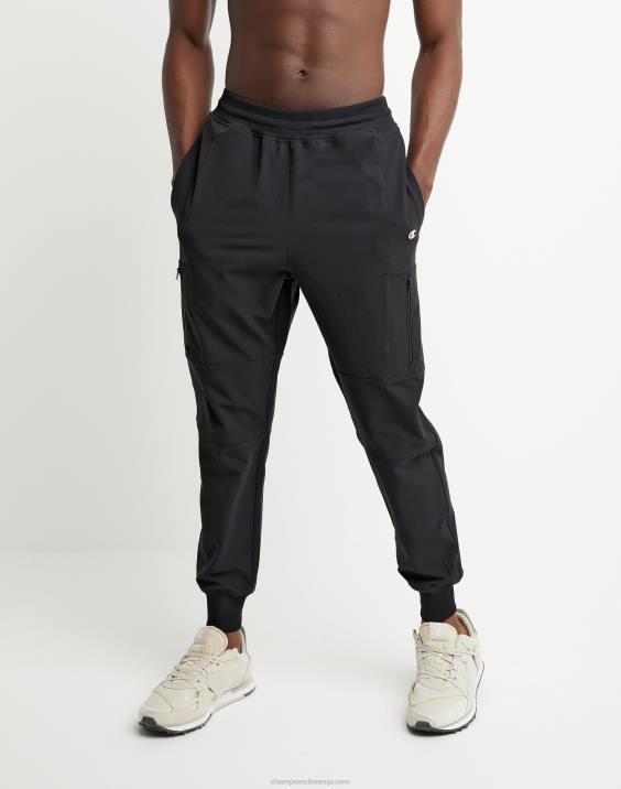 moški Champion defender series stormshell hlače c logotipom 28,5" 2B84243 Črna
