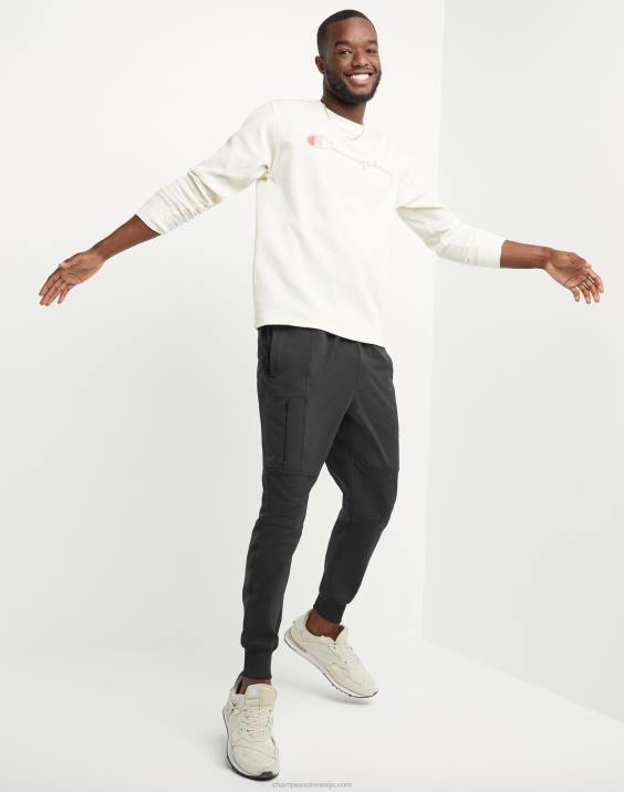 moški Champion defender series stormshell hlače c logotipom 28,5\" 2B84243 Črna