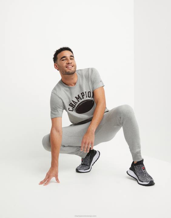 moški tekaški čevlji z vzvratnim tkanjem lok prvak nogomet 30,5\" 2B84289 oksford siva