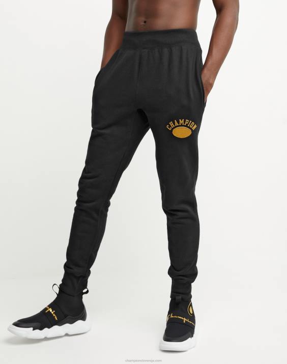 moški tekaški čevlji z vzvratnim tkanjem lok prvak nogomet 30,5" 2B84290 Črna