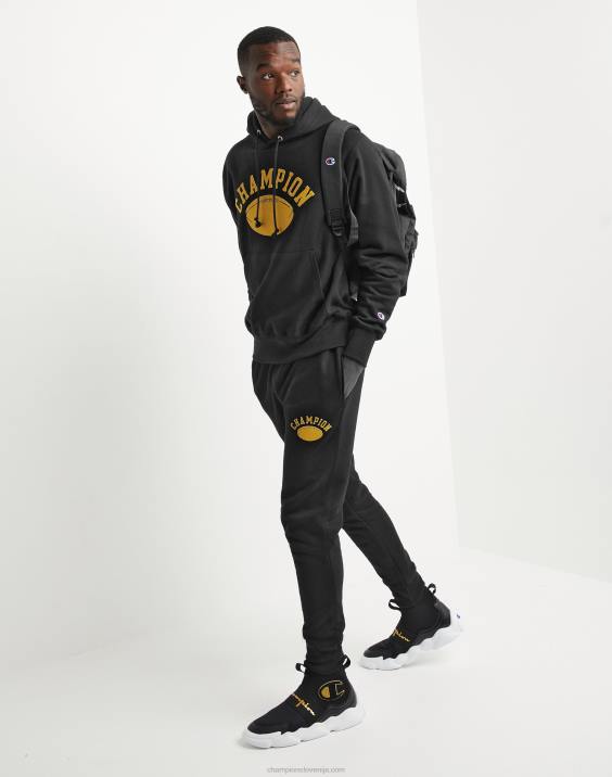 moški tekaški čevlji z vzvratnim tkanjem lok prvak nogomet 30,5\" 2B84290 Črna