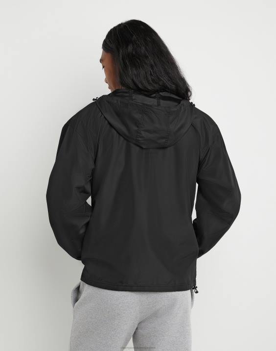 Champion moški logotip skripta na jakni za stadion 2B84182 Črna