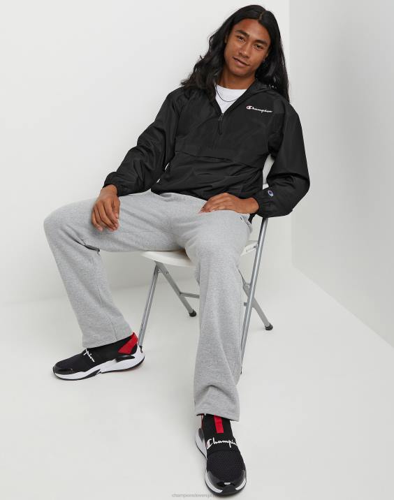 Champion moški logotip skripta na jakni za stadion 2B84182 Črna