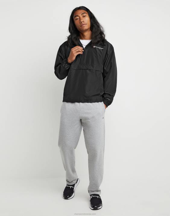 Champion moški logotip skripta na jakni za stadion 2B84182 Črna