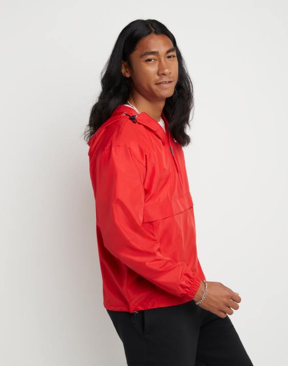 Champion moški logotip skripta na jakni za stadion 2B84183 škrlat