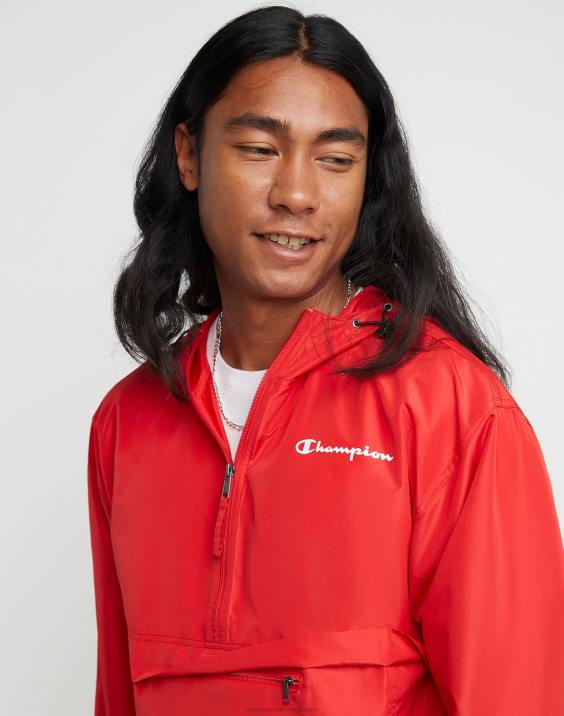 Champion moški logotip skripta na jakni za stadion 2B84183 škrlat