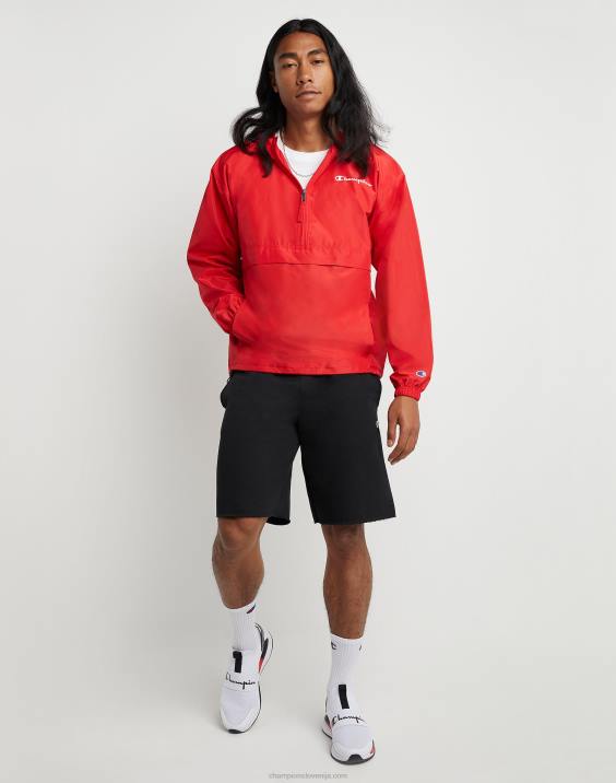 Champion moški logotip skripta na jakni za stadion 2B84183 škrlat