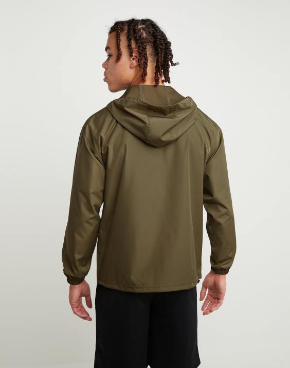 Champion moški logotip skripta na jakni za stadion 2B84185 tovorna oljka