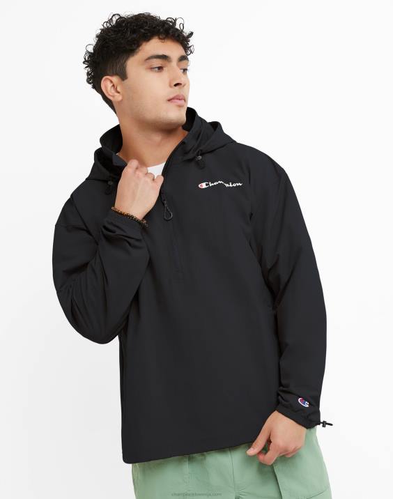 Champion moški scenarij za anorak jakno ripstop 2B84178 Črna