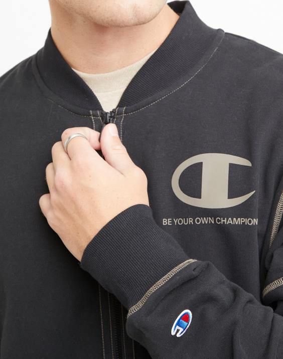 moški globalni raziskovalec francoski frotirni bomber bodi sam svoj prvak 2B84190 Črna