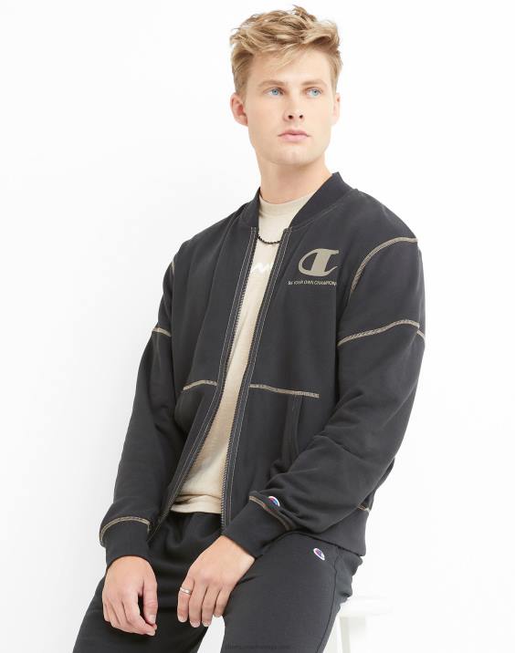 moški globalni raziskovalec francoski frotirni bomber bodi sam svoj prvak 2B84190 Črna