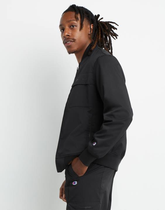 moški scenarij prvaka v lahki bomber jakni 2B84192 Črna