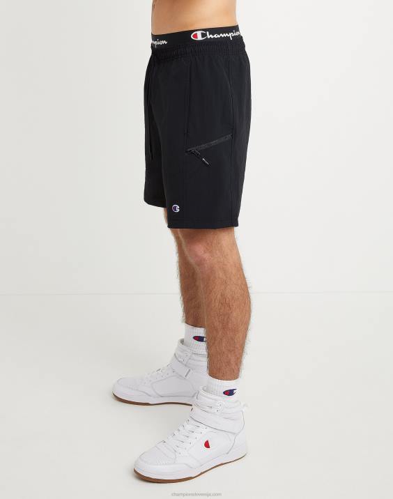 Champion moški hibridne kratke hlače 7\" 2B84434 Črna