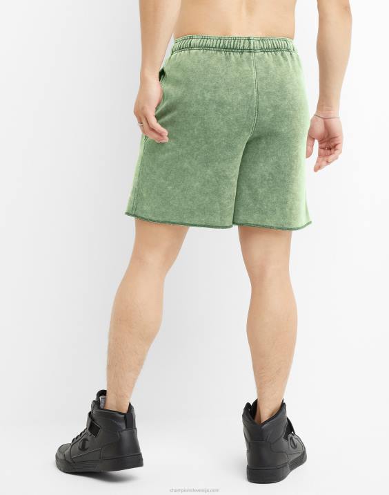 Champion moški kislinsko prane kratke hlače z valovitim logotipom 7\" 2B84408 kislinsko pranje vse o oljkah