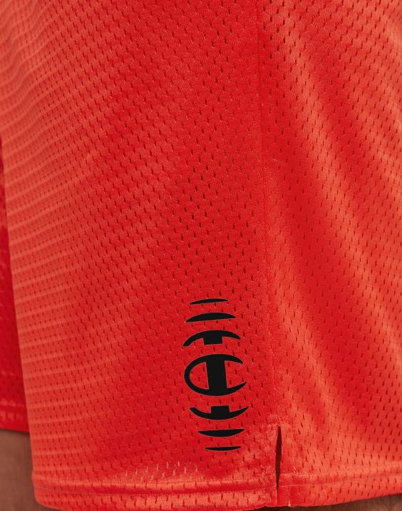 Champion moški klasične grafične mrežaste kratke hlače z vibriranjem c 9\" 2B84401 sončno škrlatna