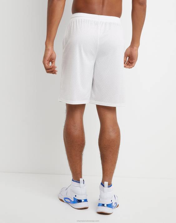 Champion moški klasične grafične mrežaste kratke hlače z vibriranjem c 9\" 2B84404 bela
