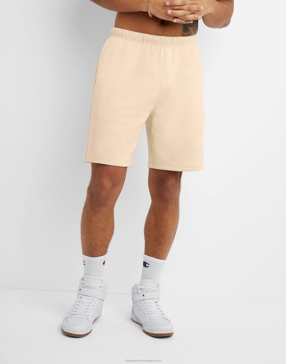 Champion moški klasične kratke hlače iz flisa z vezenim logotipom C & script 8" 2B84471 sveža porjavelost
