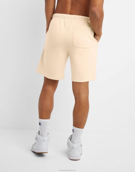 Champion moški klasične kratke hlače iz flisa z vezenim logotipom C & script 8\" 2B84471 sveža porjavelost