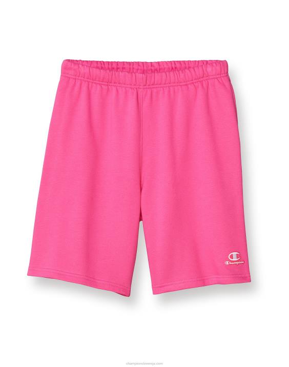 Champion moški klasične kratke hlače iz flisa z vezenim logotipom C & script 8" 2B84477 wow roza
