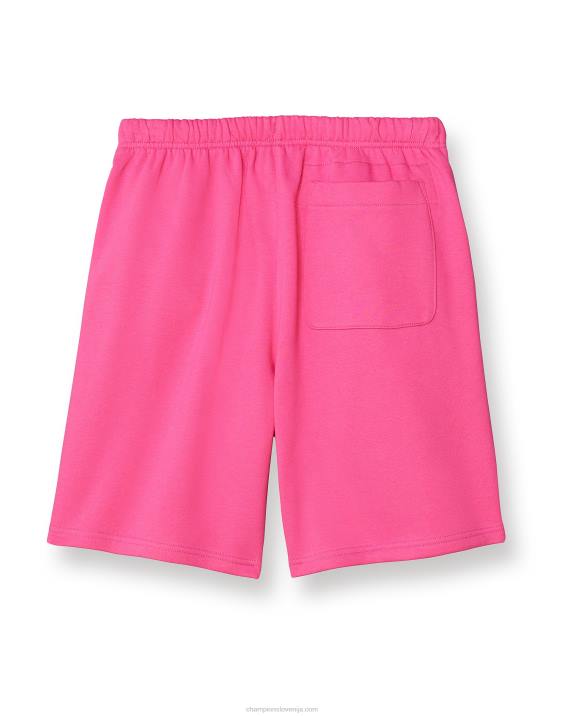 Champion moški klasične kratke hlače iz flisa z vezenim logotipom C & script 8\" 2B84477 wow roza