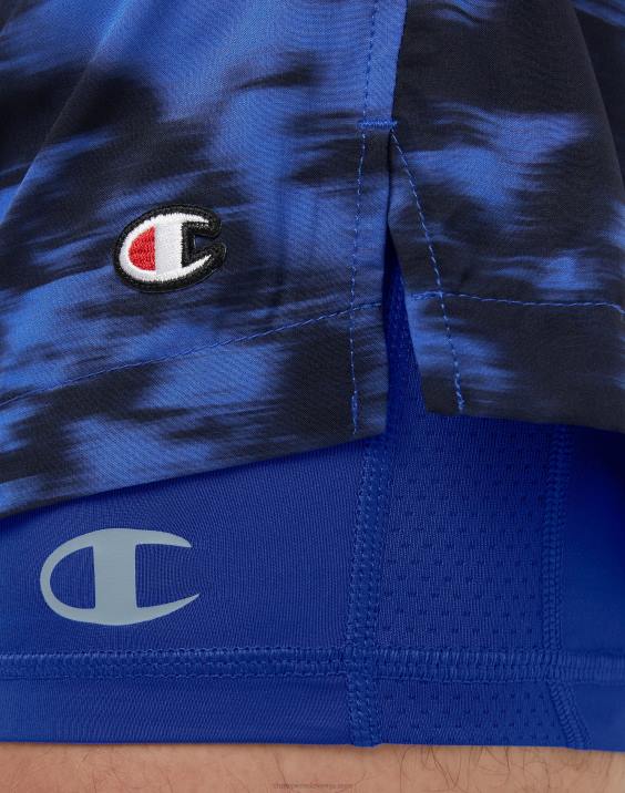 Champion moški kompresijske kratke hlače 6\" 2B84400 letenje modro