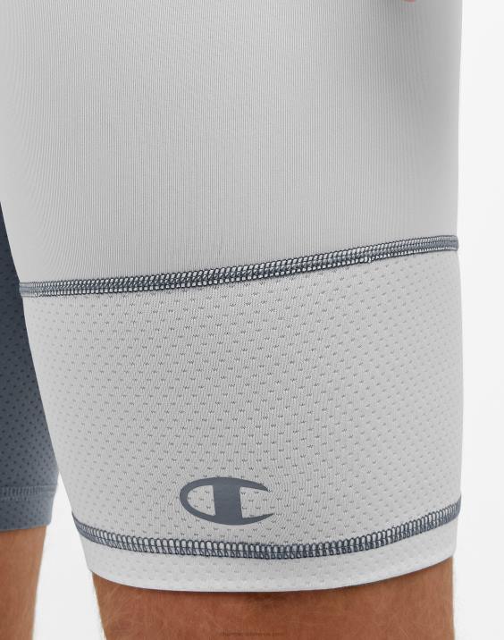 Champion moški kompresijske kratke hlače s popolno podporno torbico 9\" 2B84385 bela/nevihtna noč