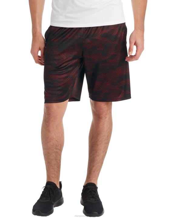 Champion moški kratke hlače c9 9" 2B84760 digi camo maze bordo večer